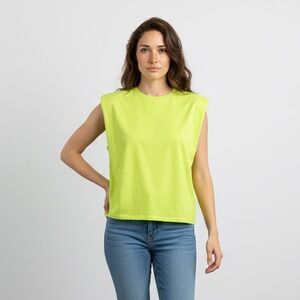 Neon Green Sleeveless Top
